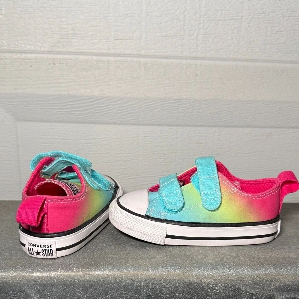 Converse Chuck Taylor All Star Rainbow Easy On Kids Sneakers Size 5 Shoes